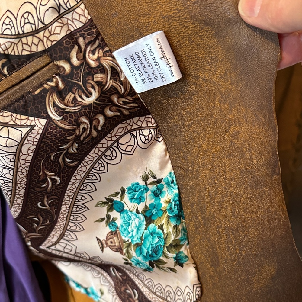 Gipsy Dharma custom made Two-Tone Brown leather Women's Leather Jacket - Picture 3 of 16